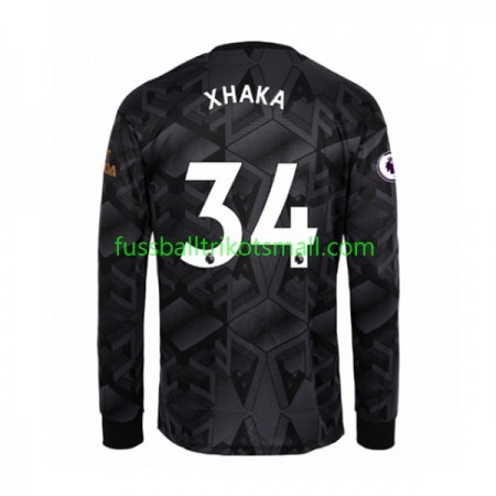 Fußballtrikots Arsenal Granit Xhaka 34 2022-2023 Langarm Auswärts-trikot kaufen